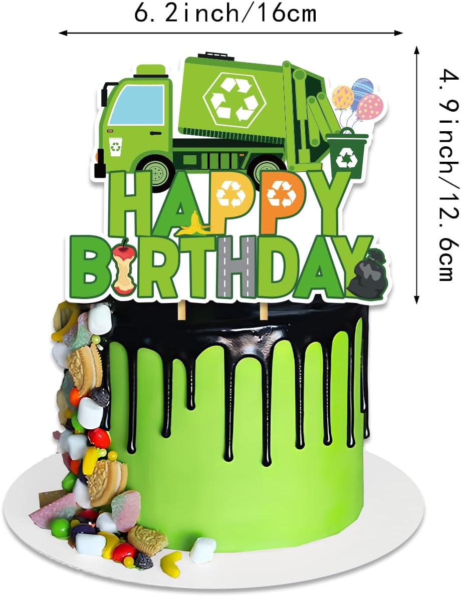 Trash Truck Birthday Decorations Set