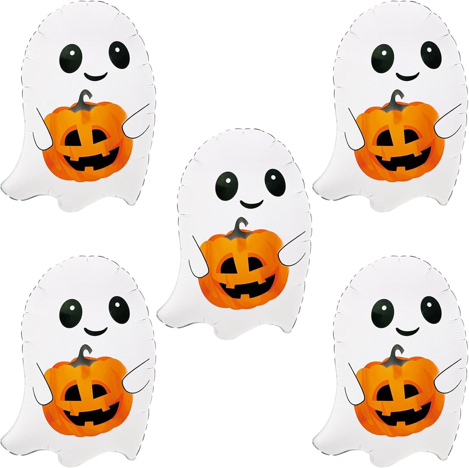 Ghost Balloons Halloween Decor Set 5 Pcs