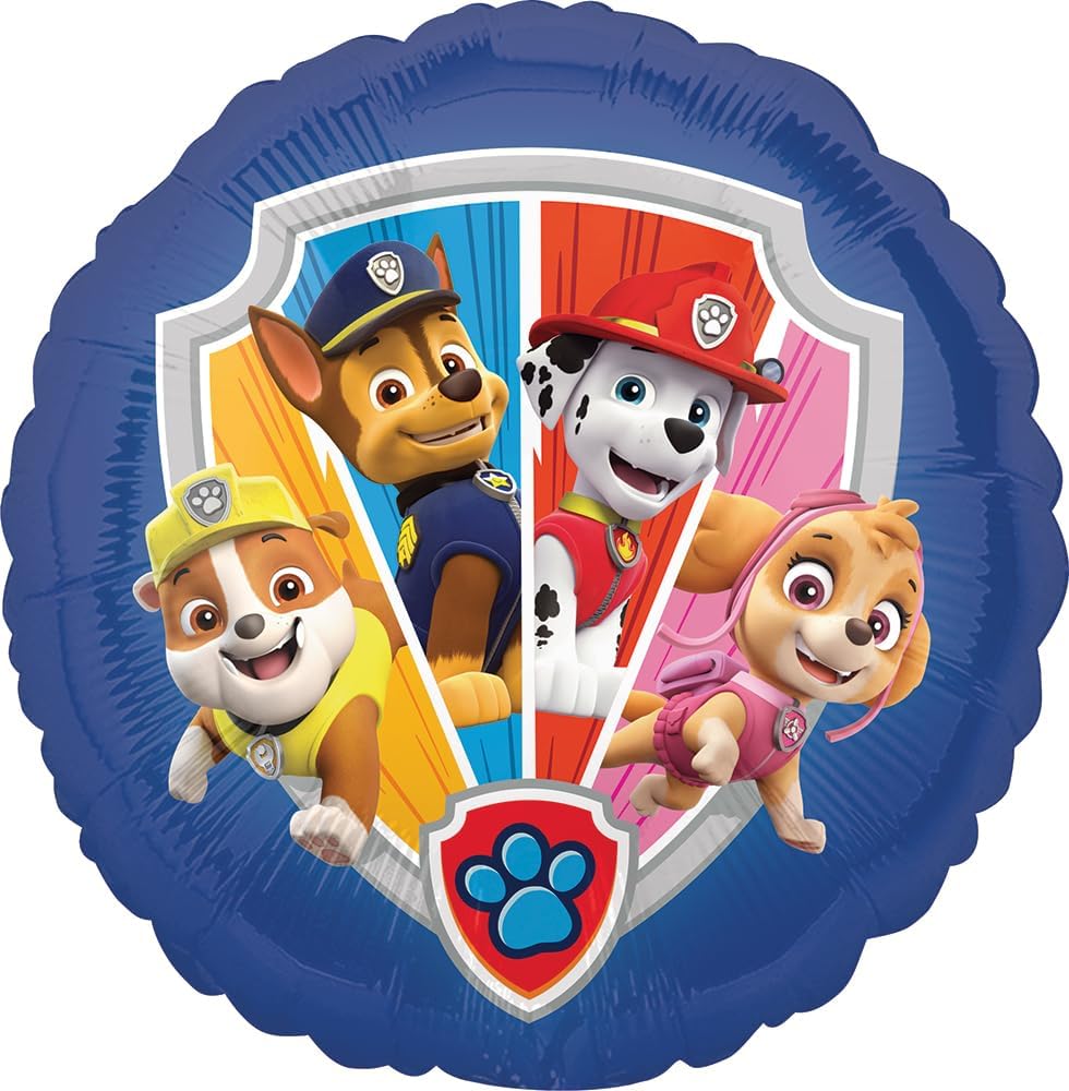 Anagram Paw Pups on Patrol 4pc Foil Balloons