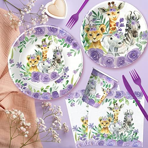 Safari Jungle Party Decorations Set 24pcs