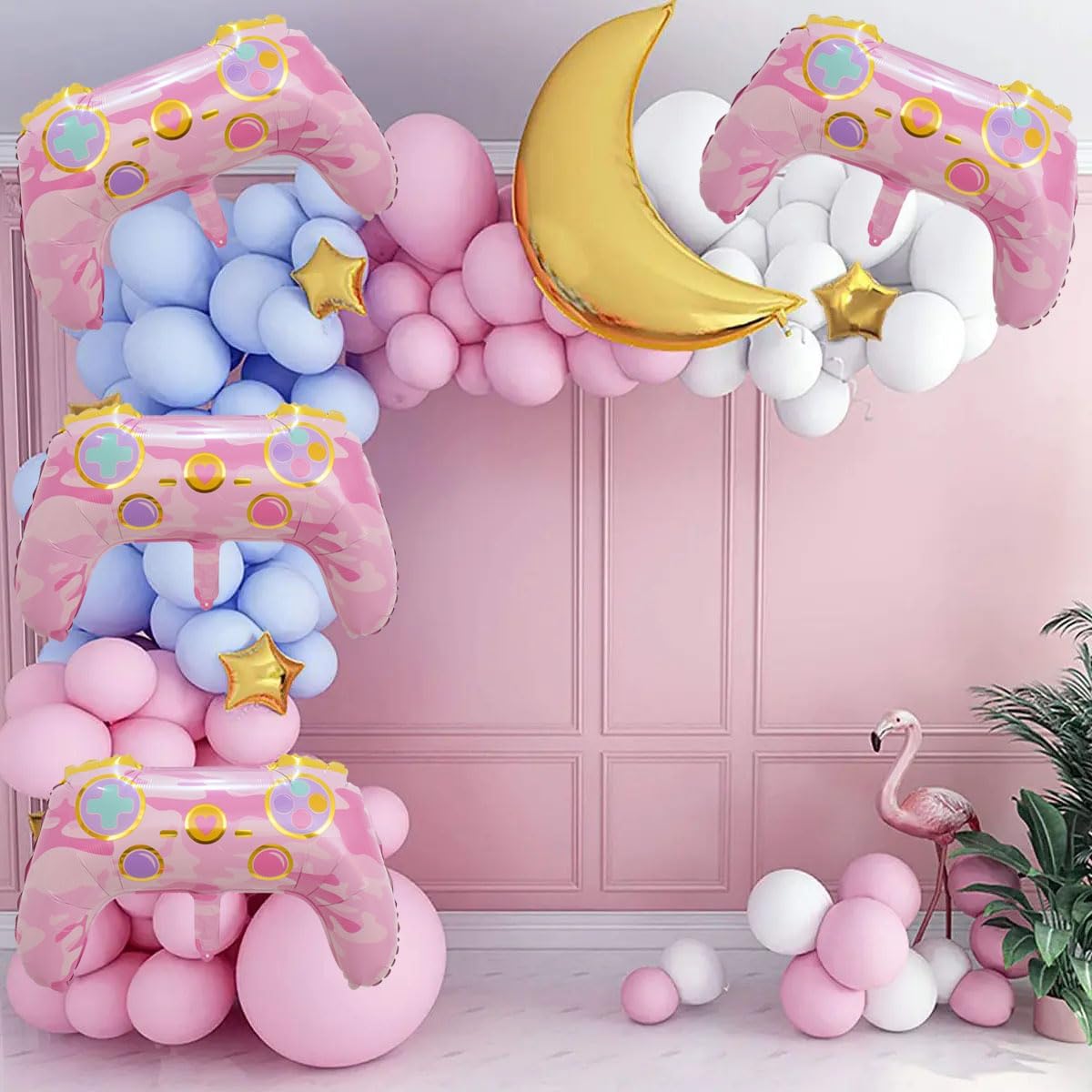 Video Game Balloons 4PCS 26 Inch Birthday Party Decorations