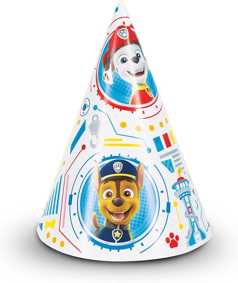 Paw Patrol Party Hats 8 Count Colorful Fun