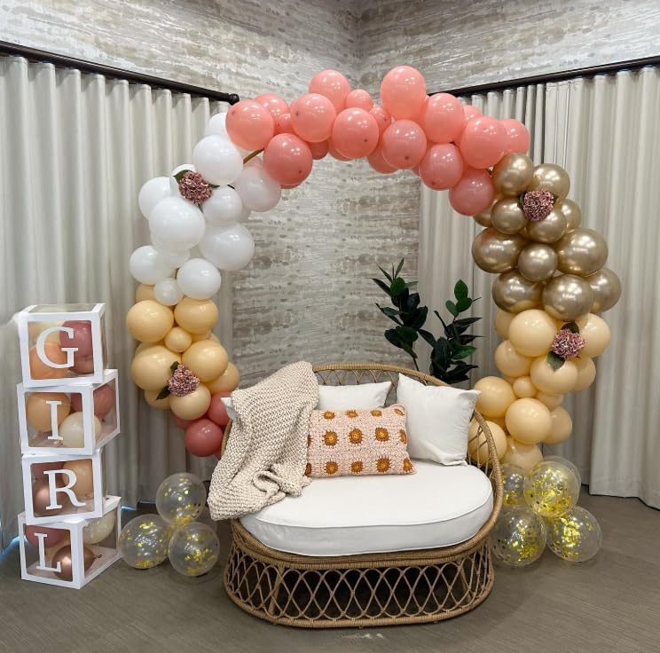 Blush Pink Balloons 60PCS 12 Inch Decor Set