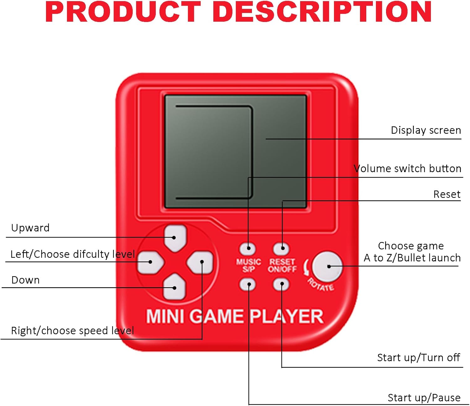 24Pcs Video Game Keychain Party Favors for Kids and Adults