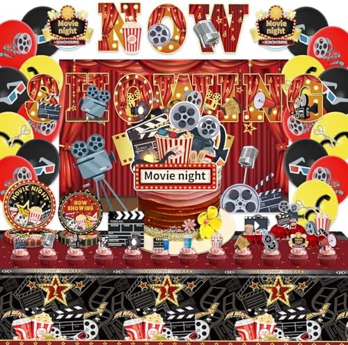 106Pcs Movie Night Decorations Party Set