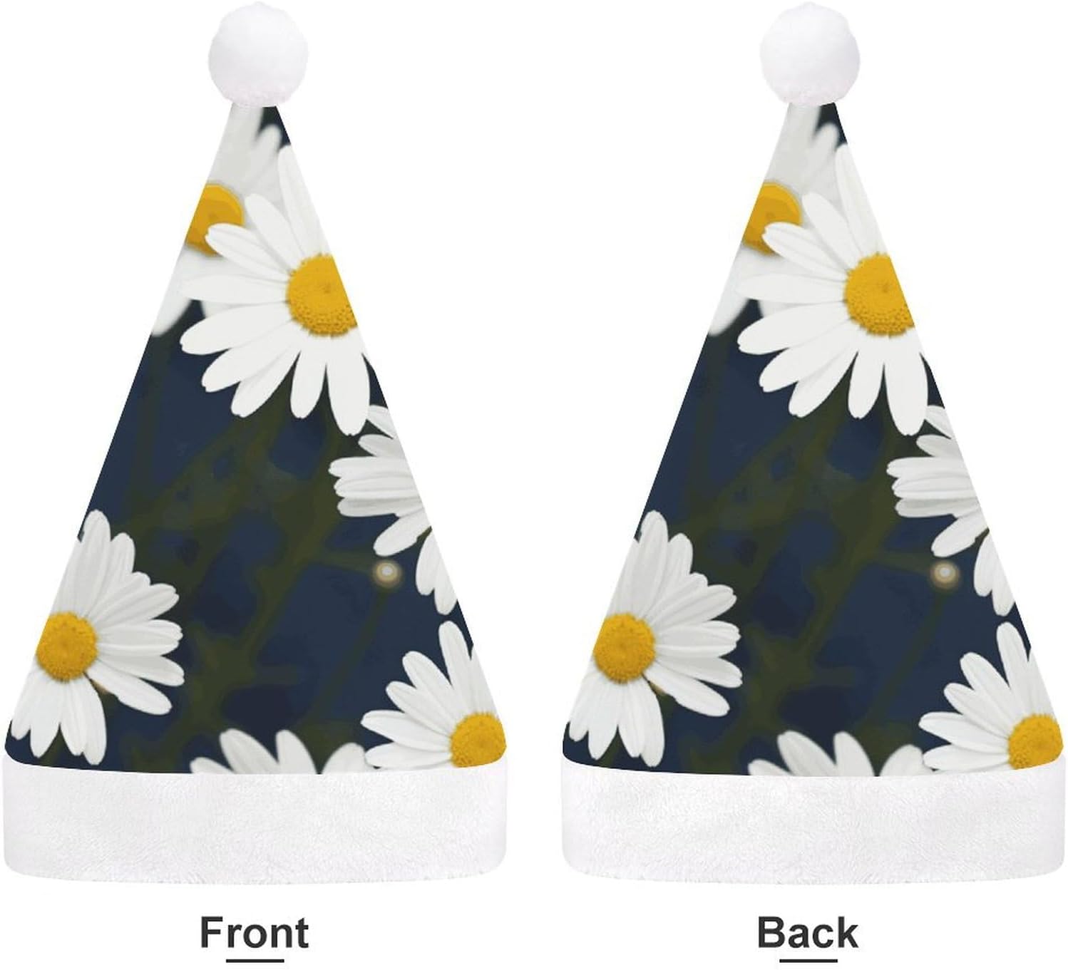 NWGHM Santa Hat Flowers Daisy Christmas Party Headwear