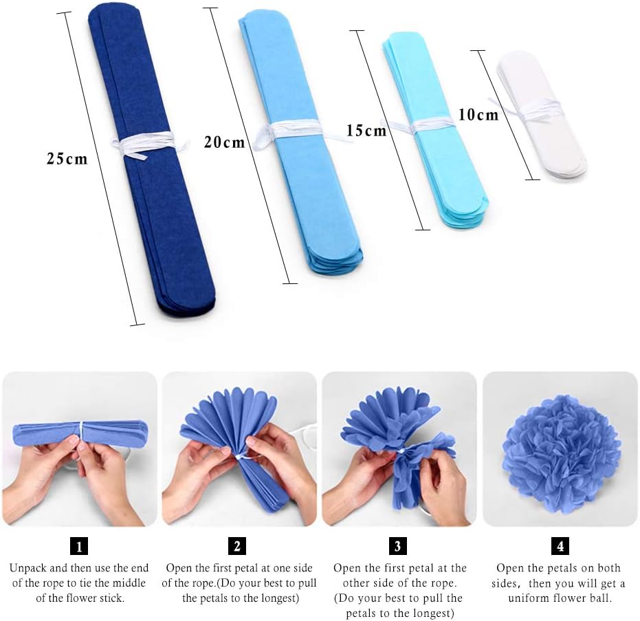 Binpeng Paper Pom Poms Decor Flower Ball Wedding Party