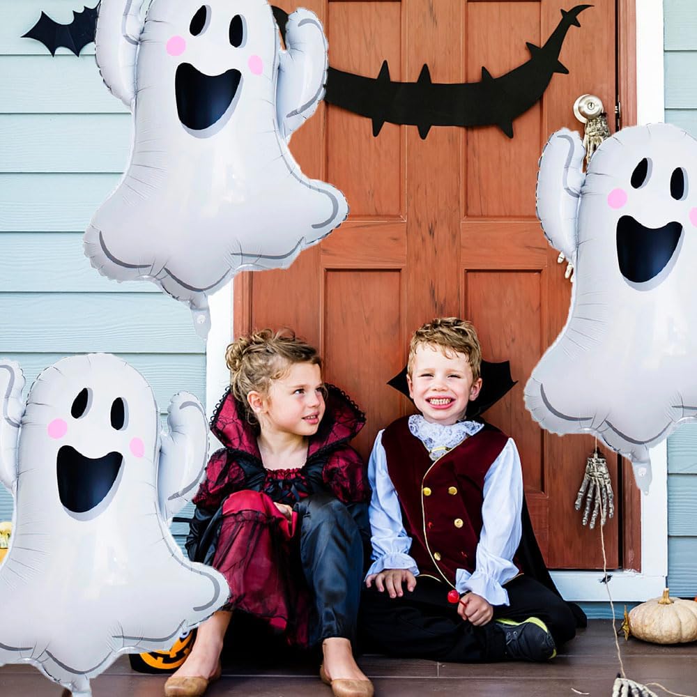 White Ghost Foil Balloons Halloween Party Decorations 3pcs Set