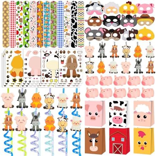 Farm Animals Party Favors Set 84PCS Kids Birthday Gifts