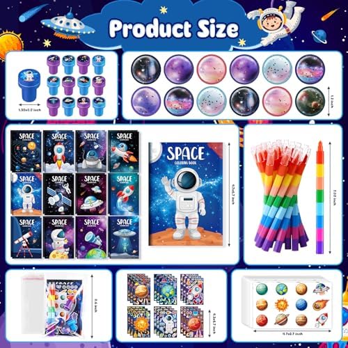 BenLouis 84Pcs Outer Space Party Favors Set
