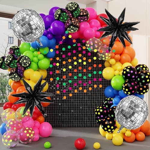 Amandir Neon Glow in the Dark Party Decor Kit