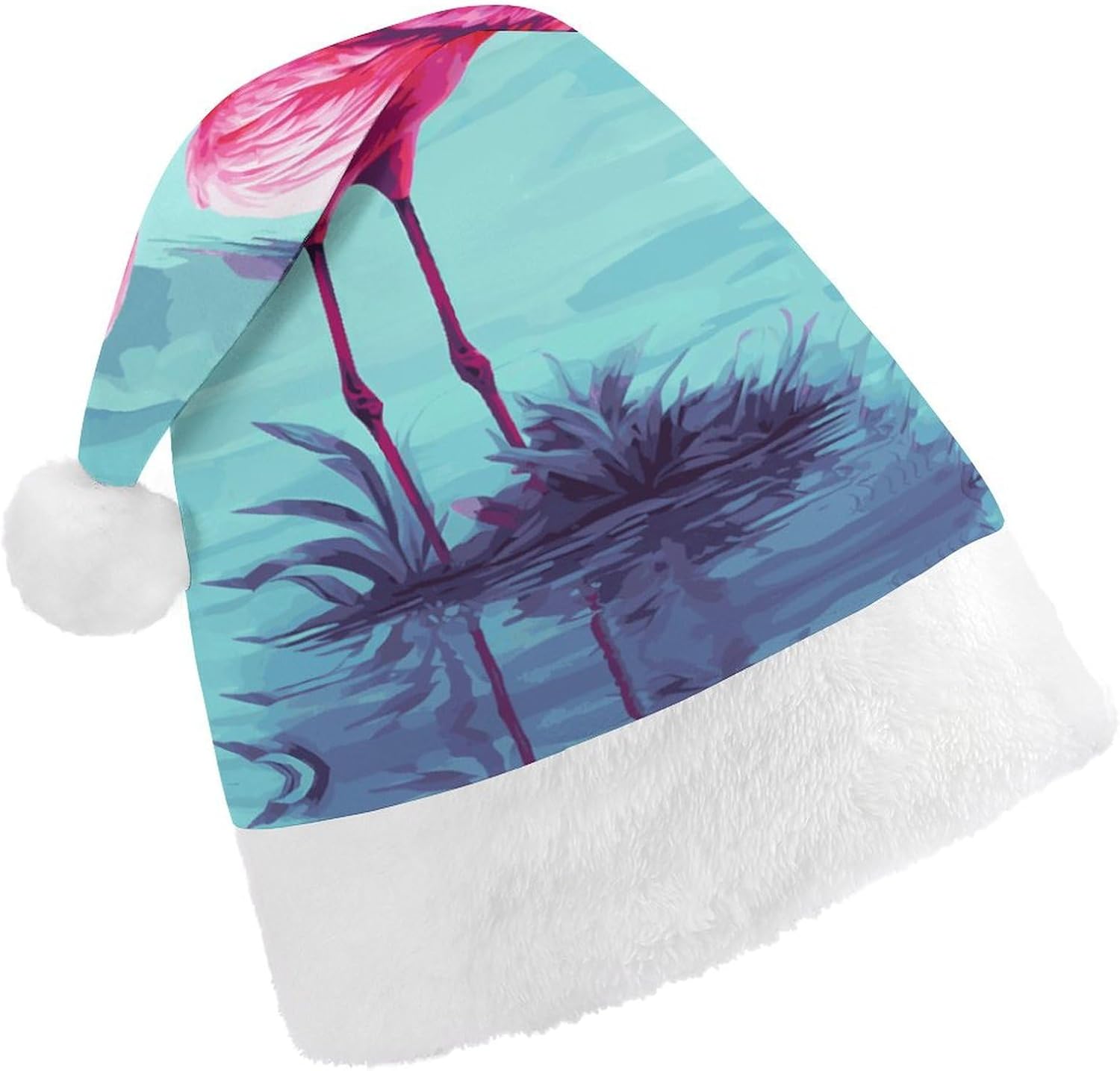 Santa Hat Flamingos Christmas Party Headwear