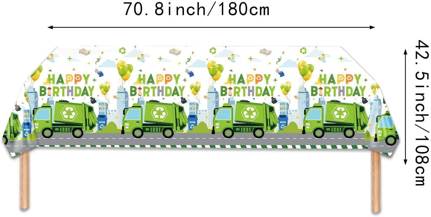 Trash Truck Birthday Decorations Set