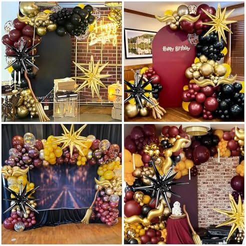 144pcs Magic Wizard Balloons Arch Kit Decorations