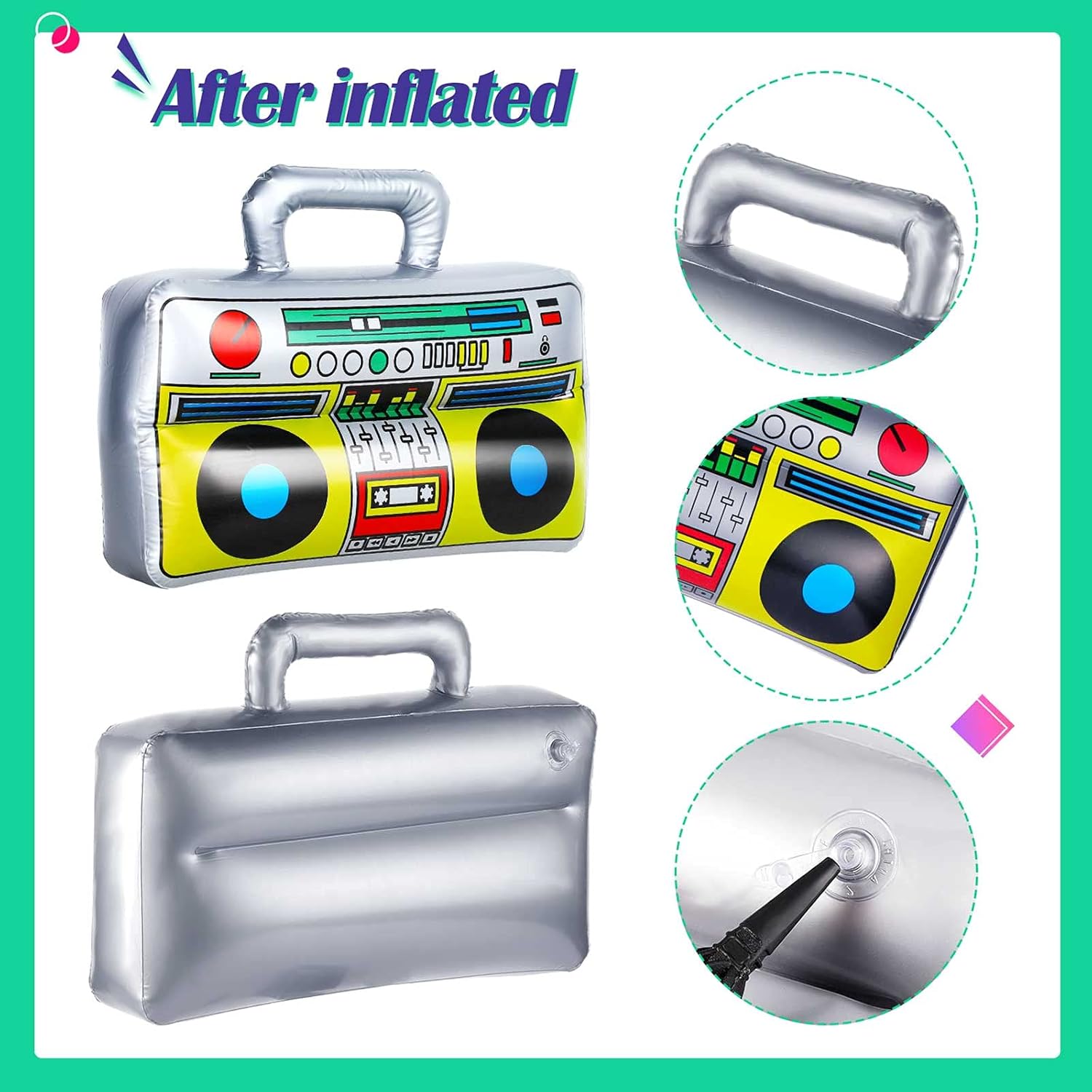 BBTO 15 Piece Inflatable Rock Star Toy Set