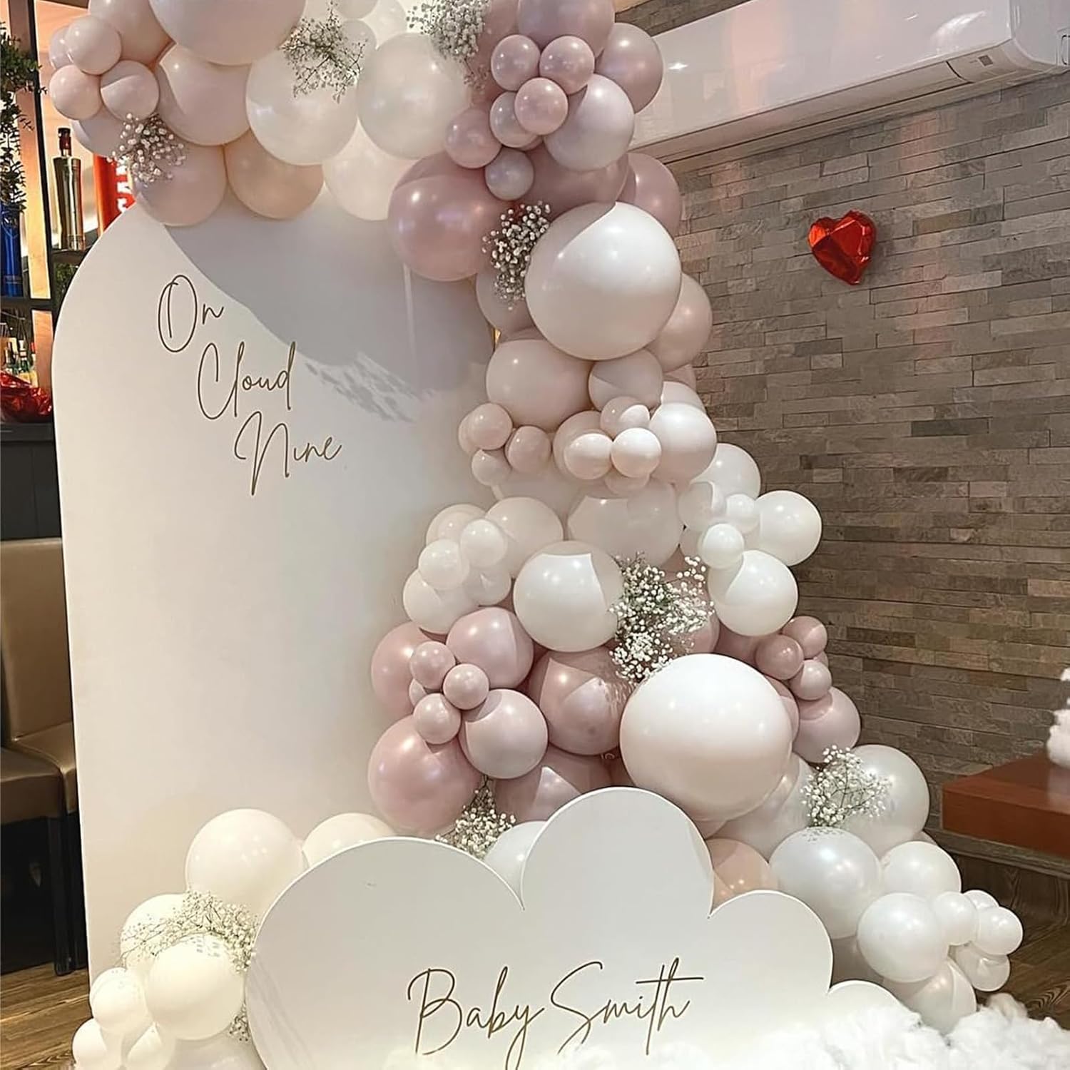 Pink Balloons 113Pcs Different Sizes Boho Decor Kit