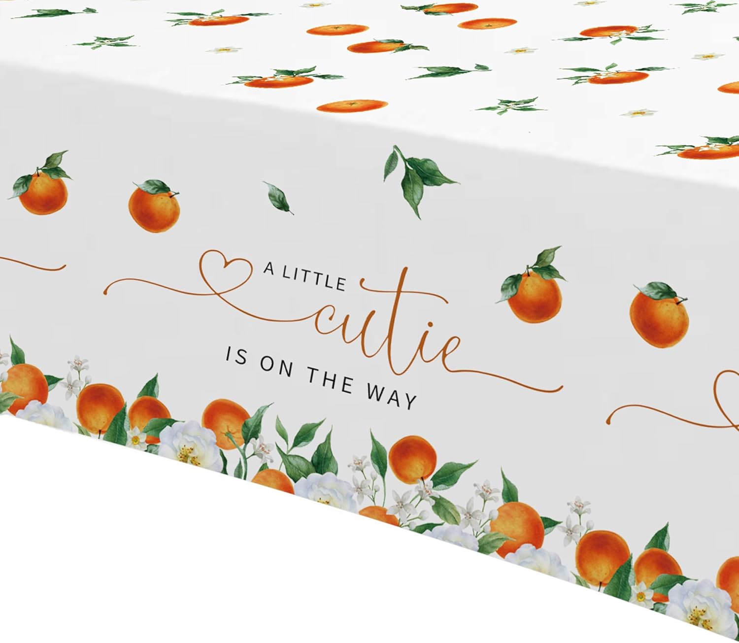 Little Cutie Baby Shower Decorations Tablecloth 3 Pack