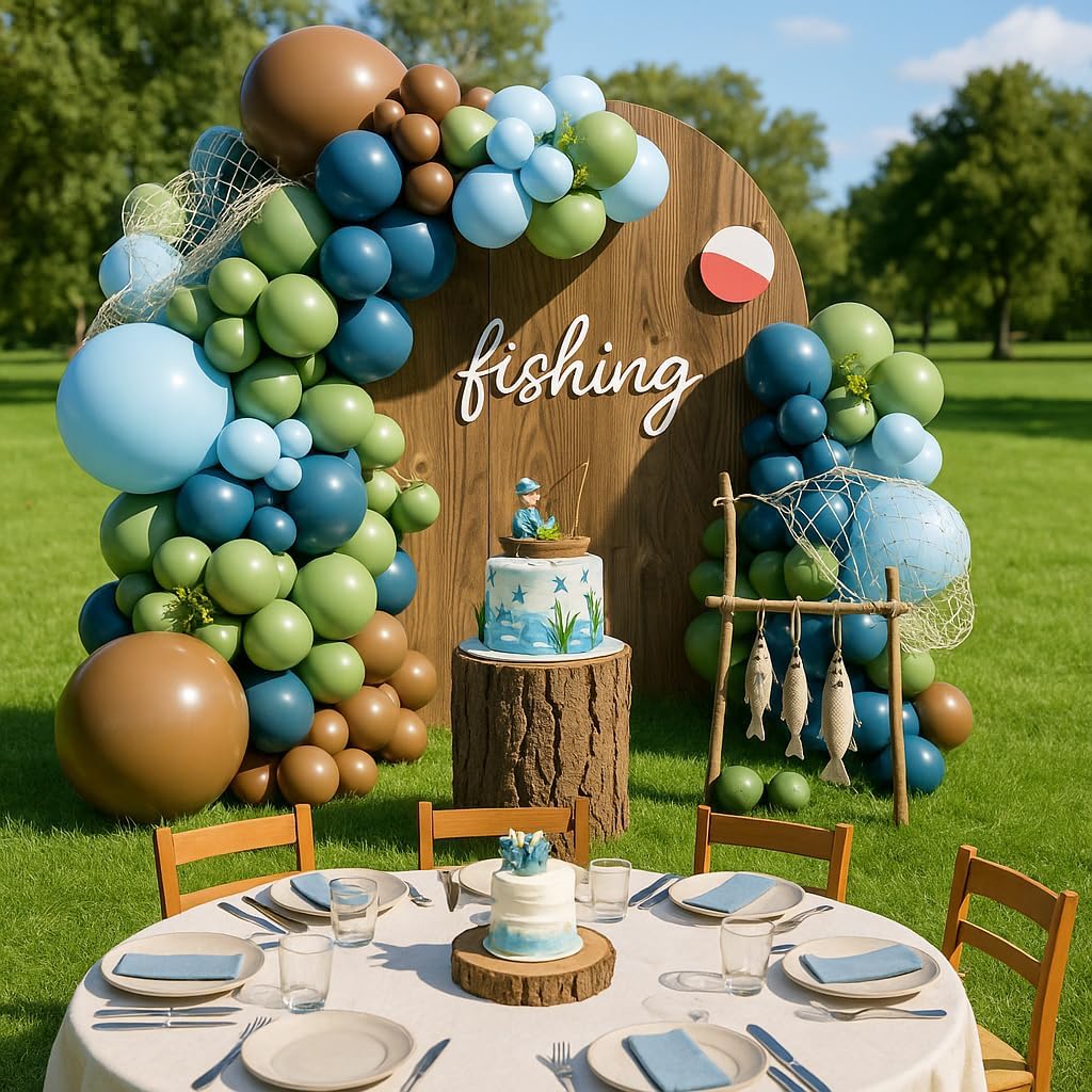 CROSSFINGERS Fishing Balloon Arch Garland Kit
