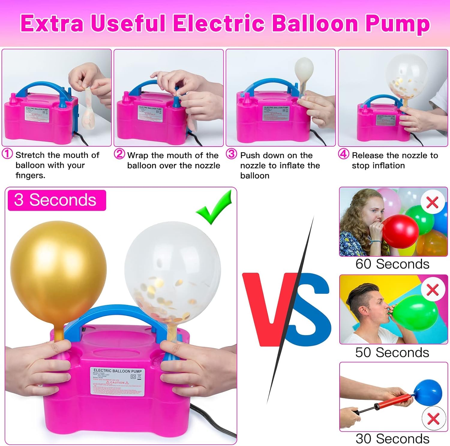 Toosci Balloon Arch Kit and Pump for Parties