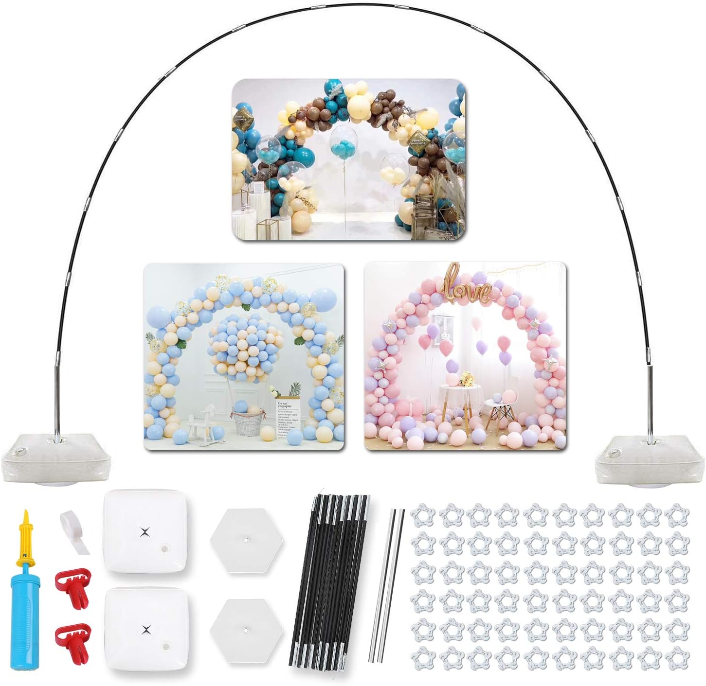 Large Balloon Arch Kit with Heavy Base