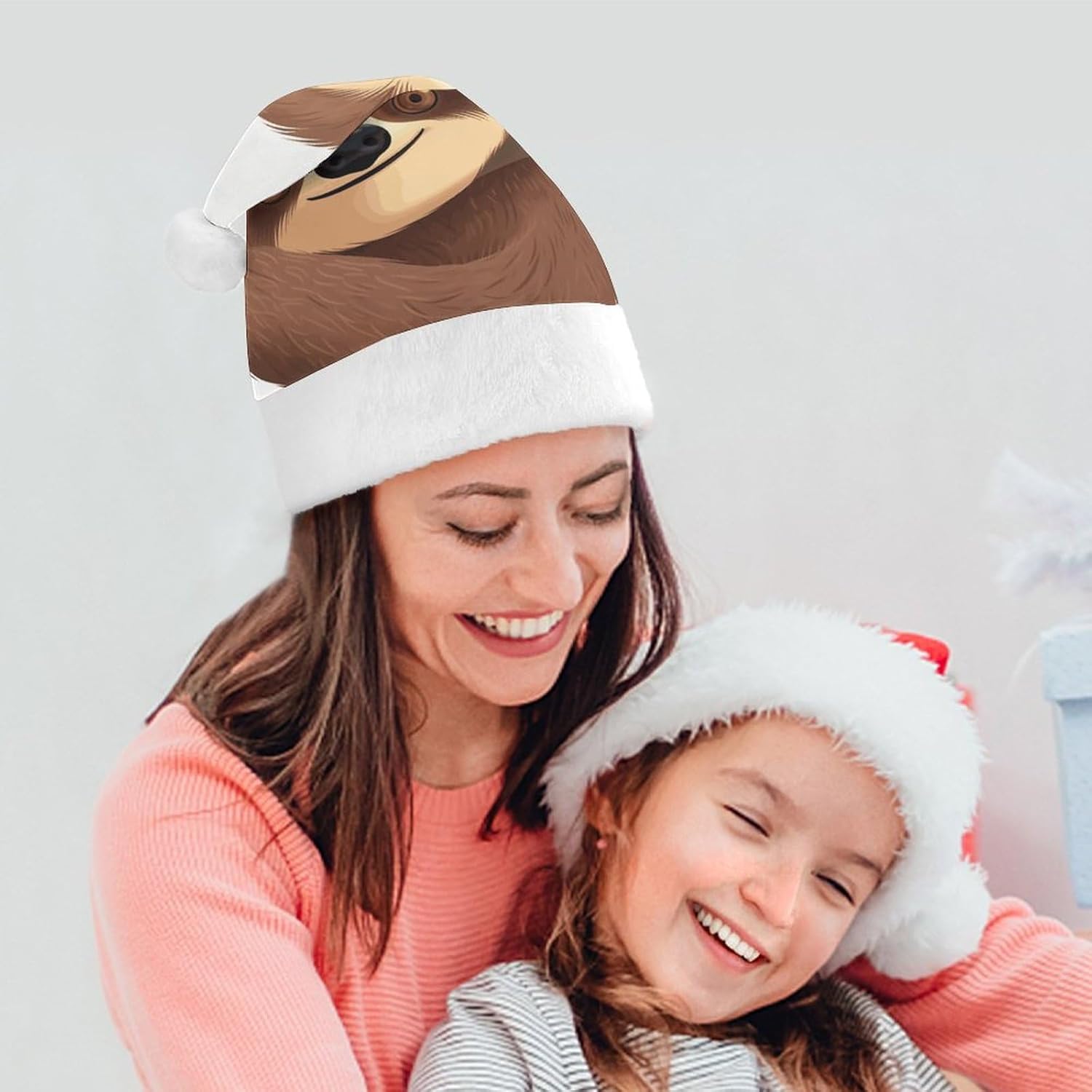 NWGHM Santa Hat Sloth Christmas Party Headwear