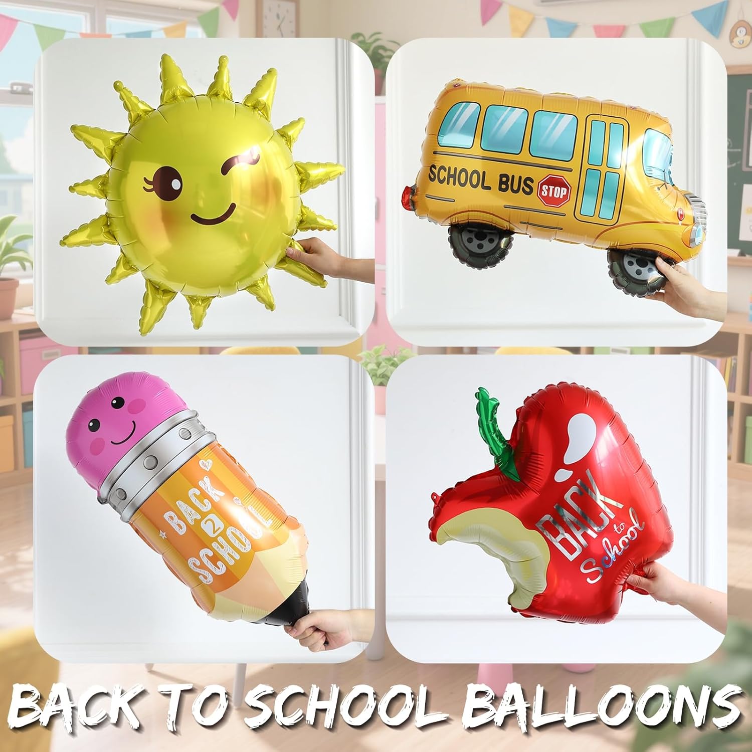 Welcome Back To School Balloon Arch Kit with 158Pcs Rainbow Balloons