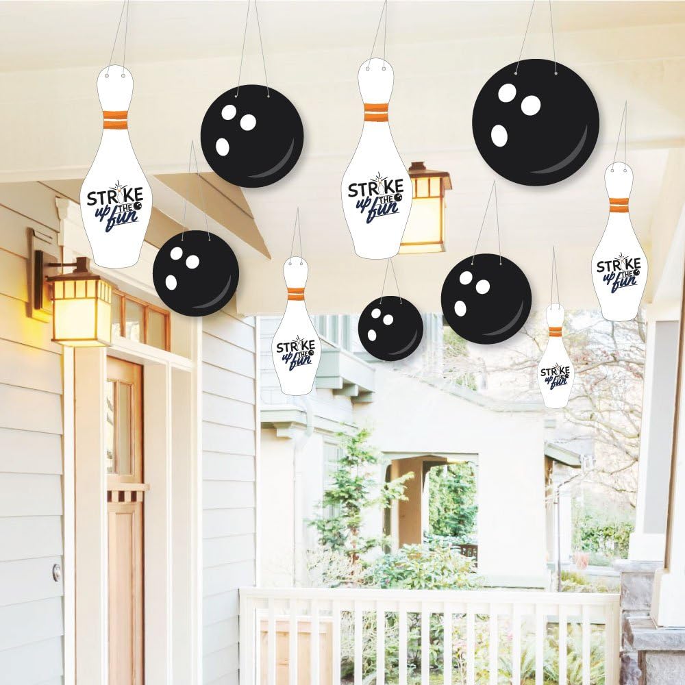 Strike Up the Fun Bowling Hanging Decor 10 Pieces