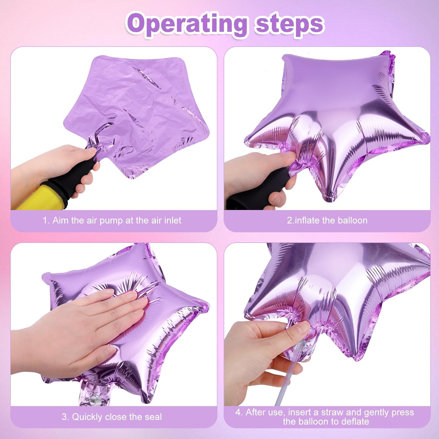Ouddy Life 162Pcs Pink Purple Balloon Arch Kit