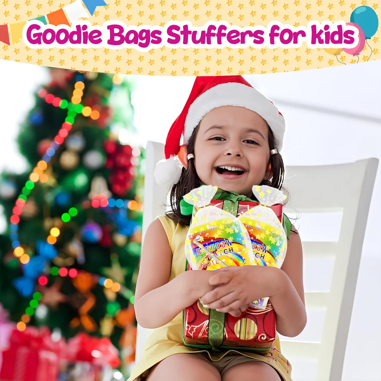 Decojoy Rainbow Scratch Art Party Favors for Kids 4-8 Years