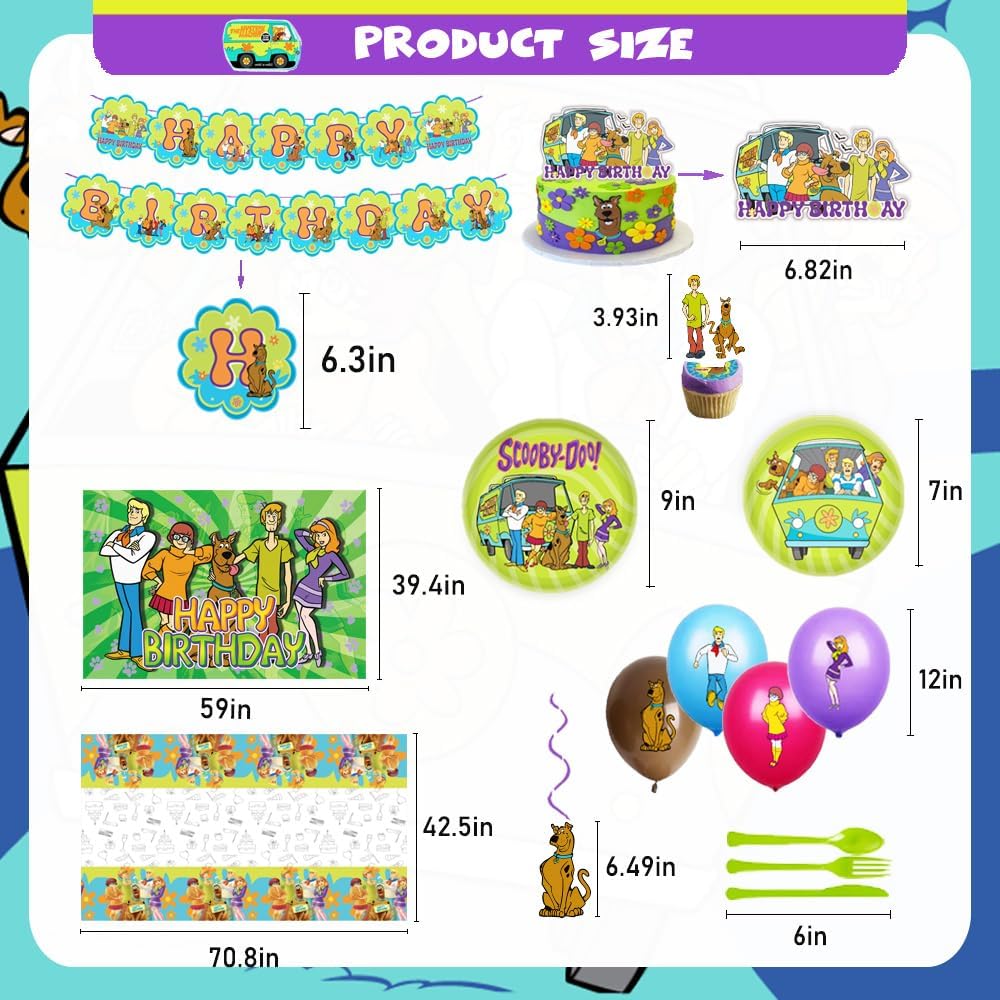 Scooby Doo Birthday Party Decorations Kit
