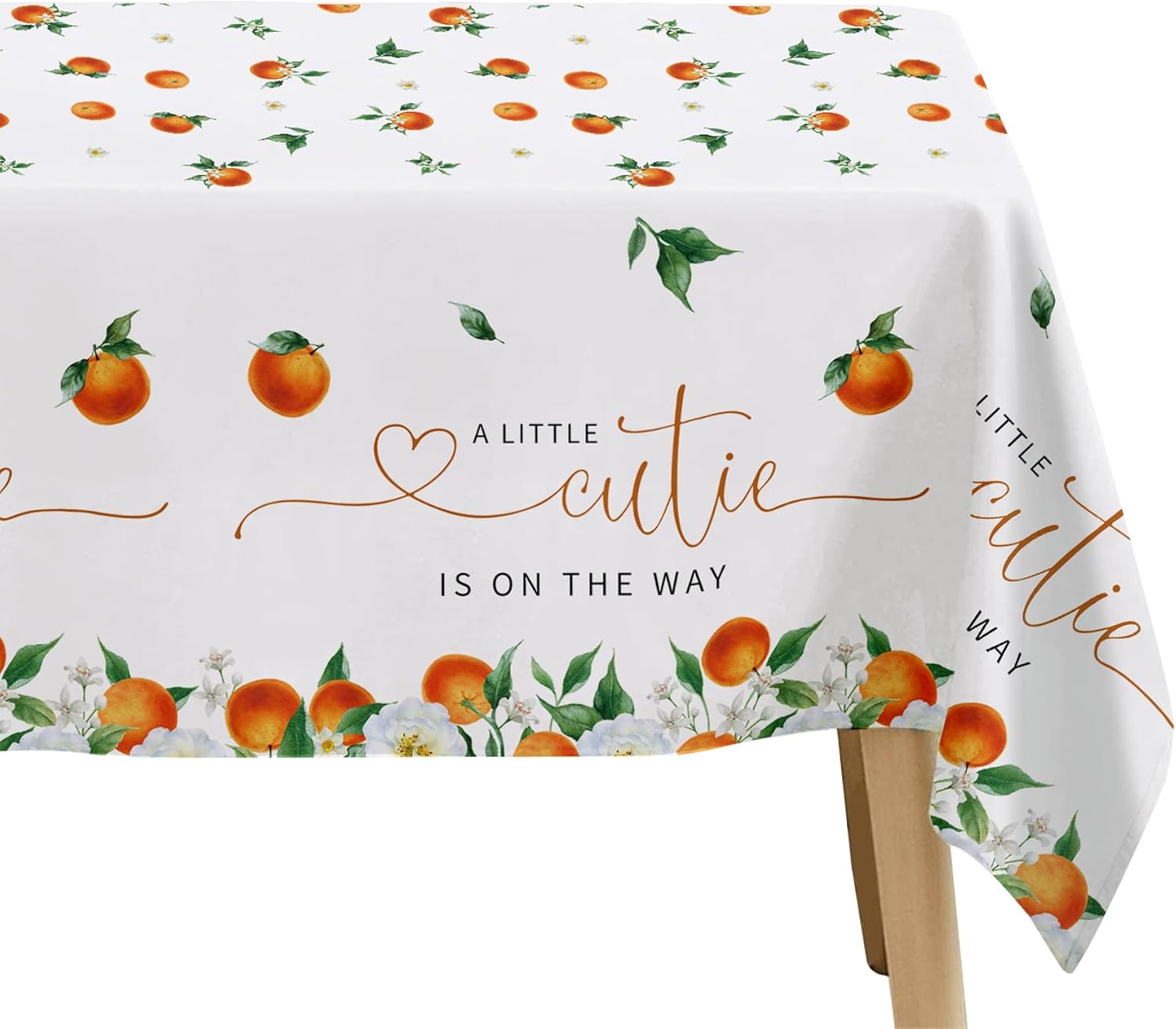Little Cutie Baby Shower Decorations Tablecloth 3 Pack