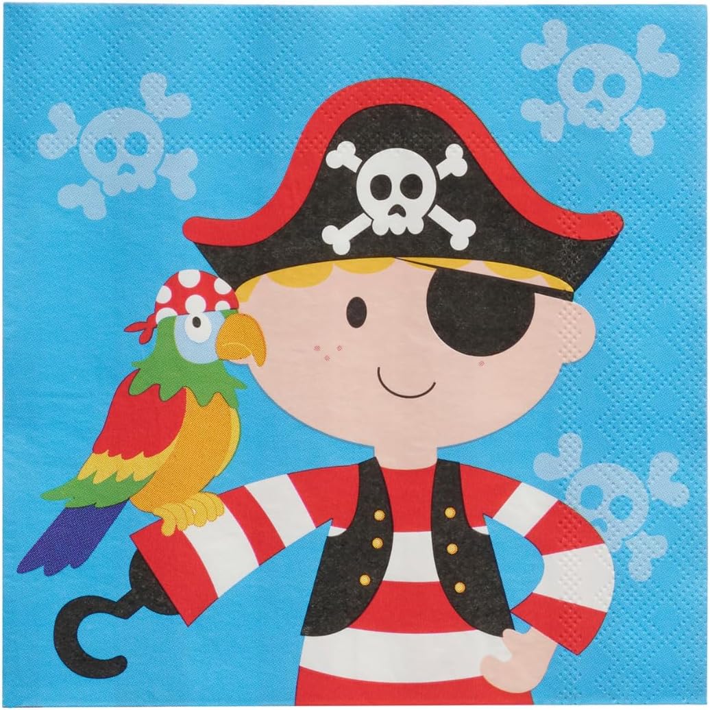 Pirate Party Supplies Set for Boys - 72 Pieces