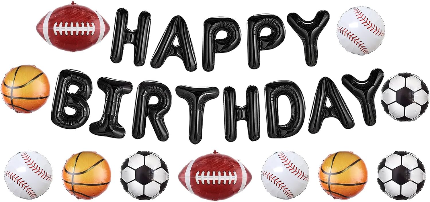 Ushinemi Sports Birthday Balloon Decorations