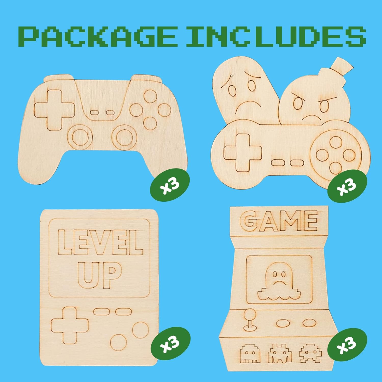 GOGREENWOVEN Video Game Party Favors 12 PCS