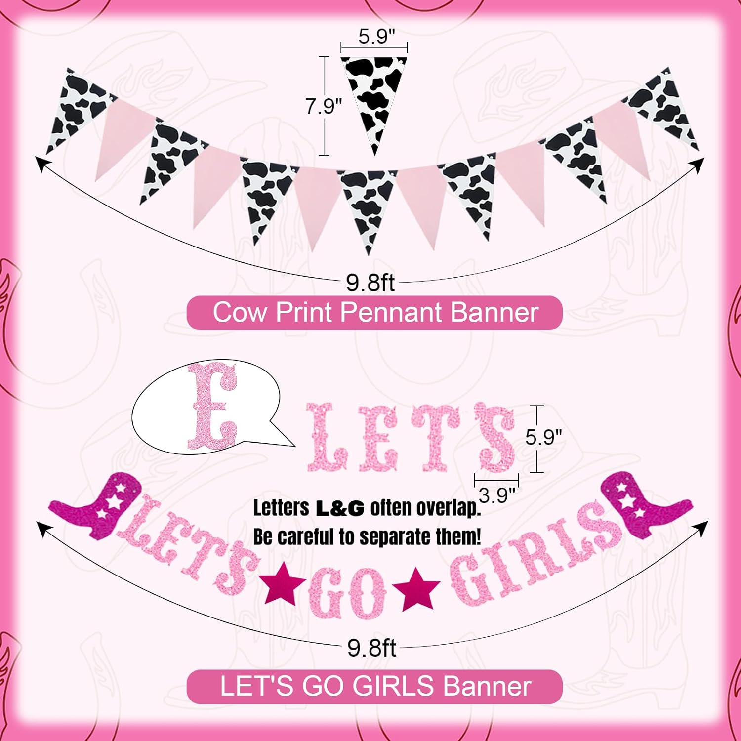 137Pcs Cowgirl Party Decor Kit with Balloons and Arch