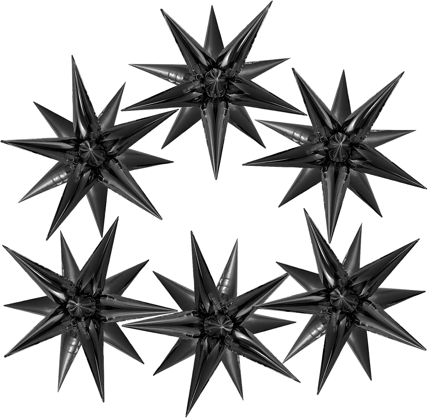 72 Pcs Black Star Foil Balloons for Party Decor