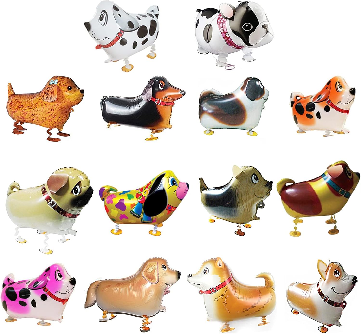 SOTOGO 14 Piece Dog Balloon Set for Parties and Birthdays