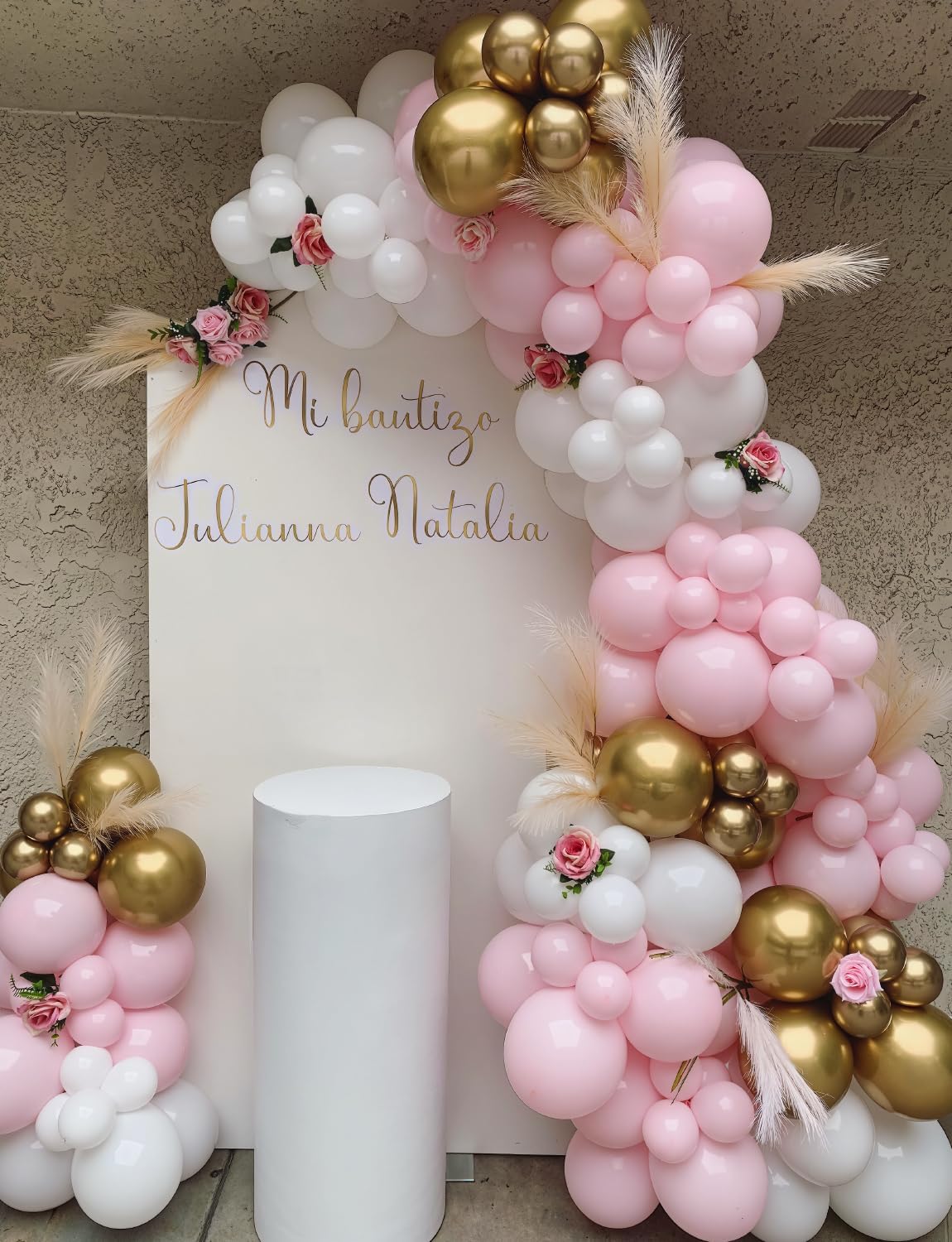 Pink and Gold Balloons Set for Parties and Celebrations