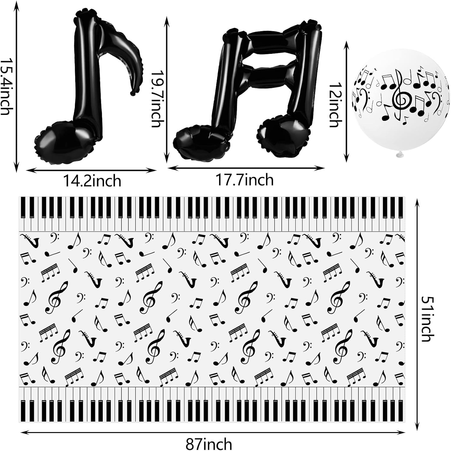 Civaner Music Themed Party Decor Set 40 Pieces