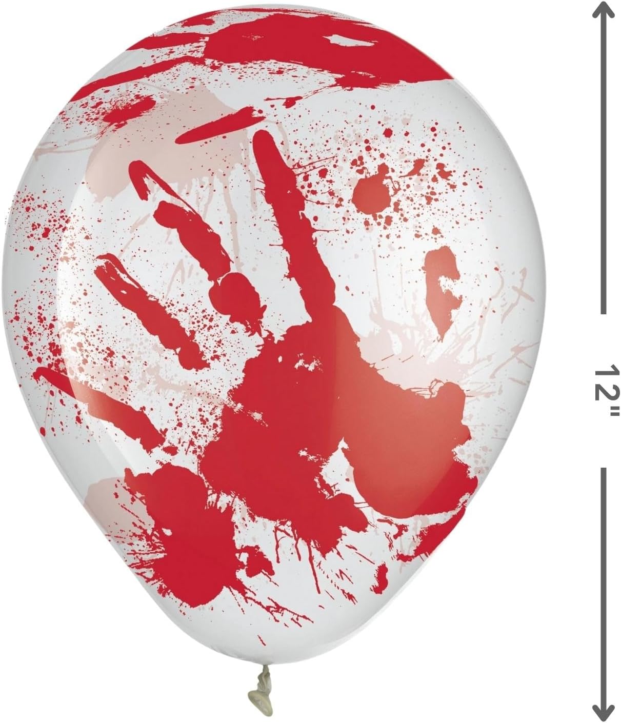 Asylum Blood-Splattered Latex Balloons 12 Inch Pack of 6