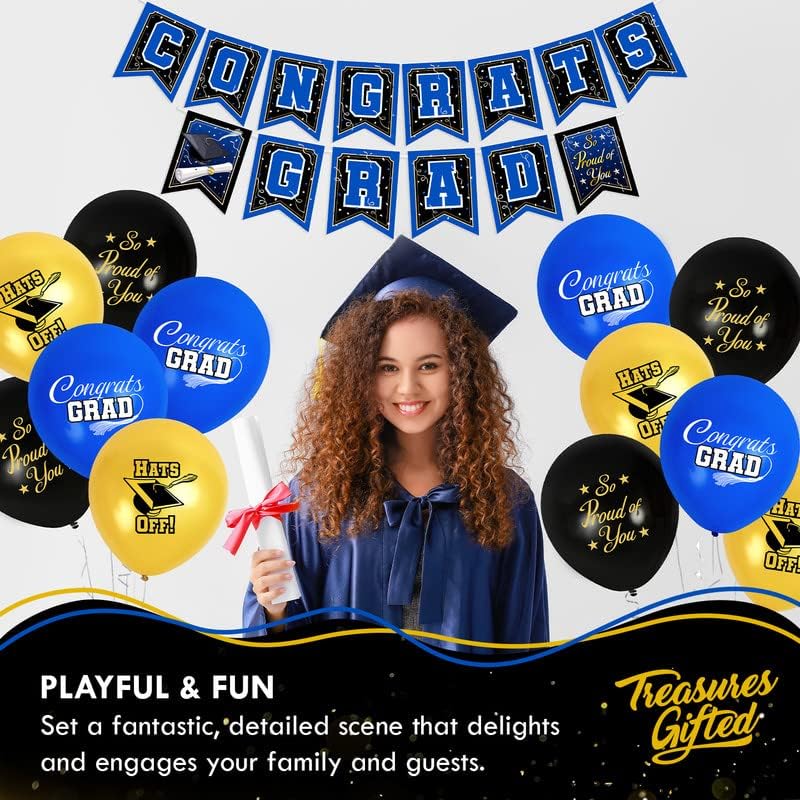 Treasures Gifted Blue Graduation Banners 2025