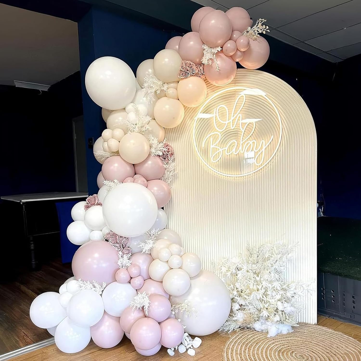 Pink Balloons 113Pcs Different Sizes Boho Decor Kit
