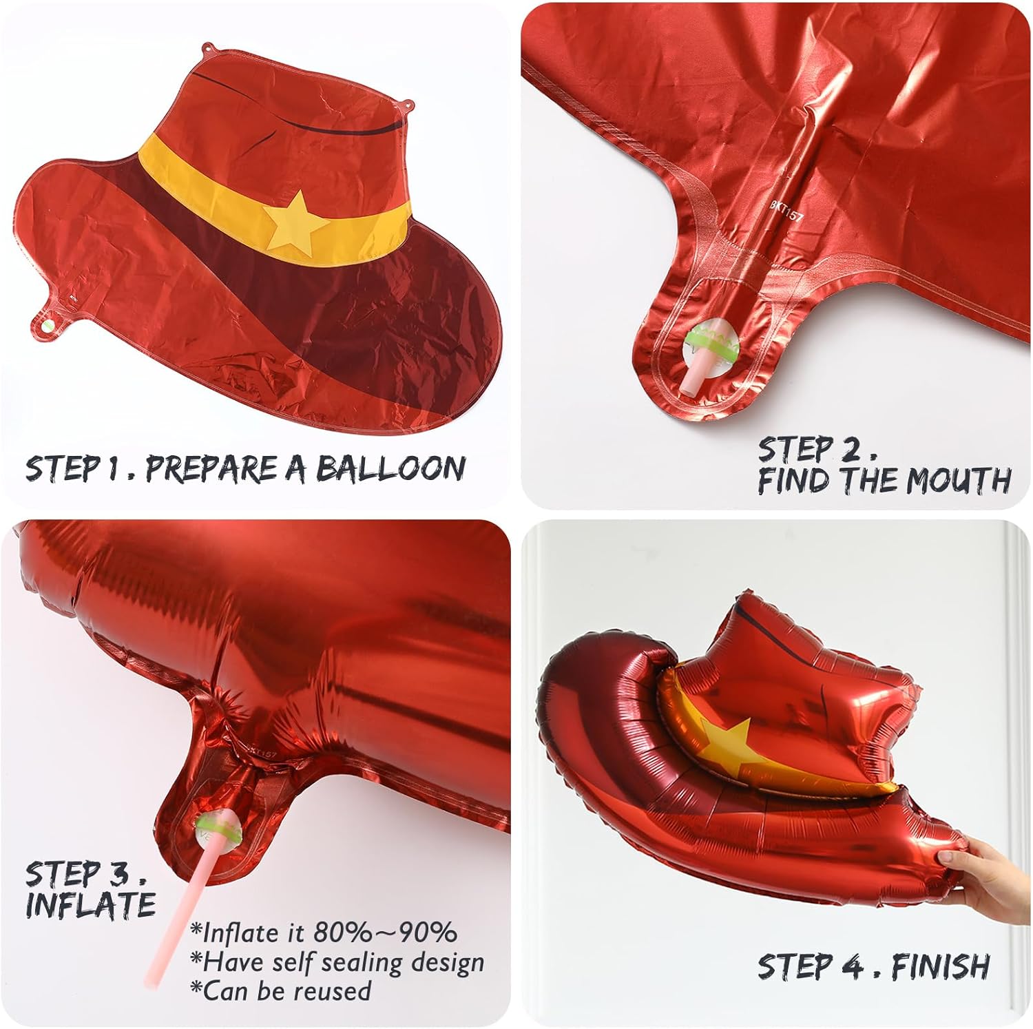 Western Cowboy Balloon Arch Kit 168 pcs