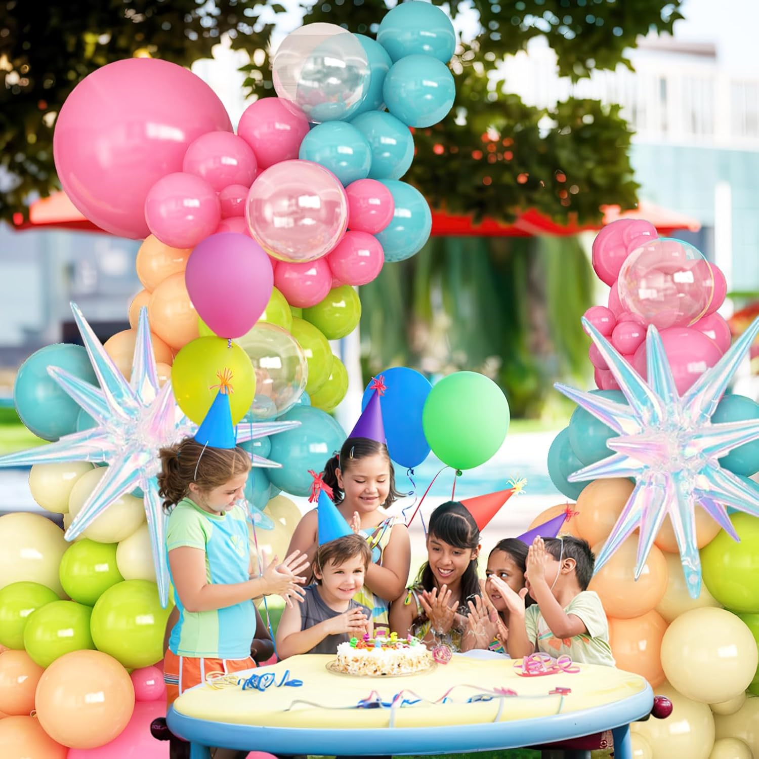 HILAVO Summer Tropical Balloon Garland Kit