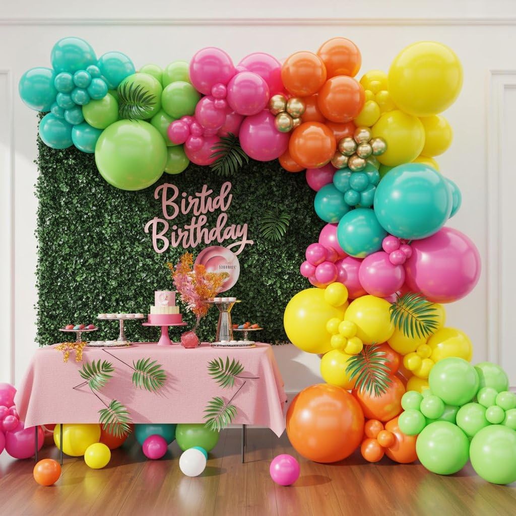 Tropical Balloons 50 Pcs 12 Inch Party Decoration Set