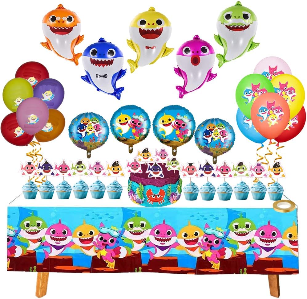 Generic 56PCS Shark Party Decorations Set