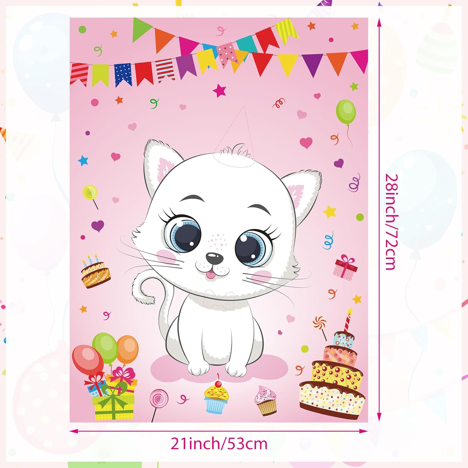 PLULON Cat Party Game Set for Kids and Adults