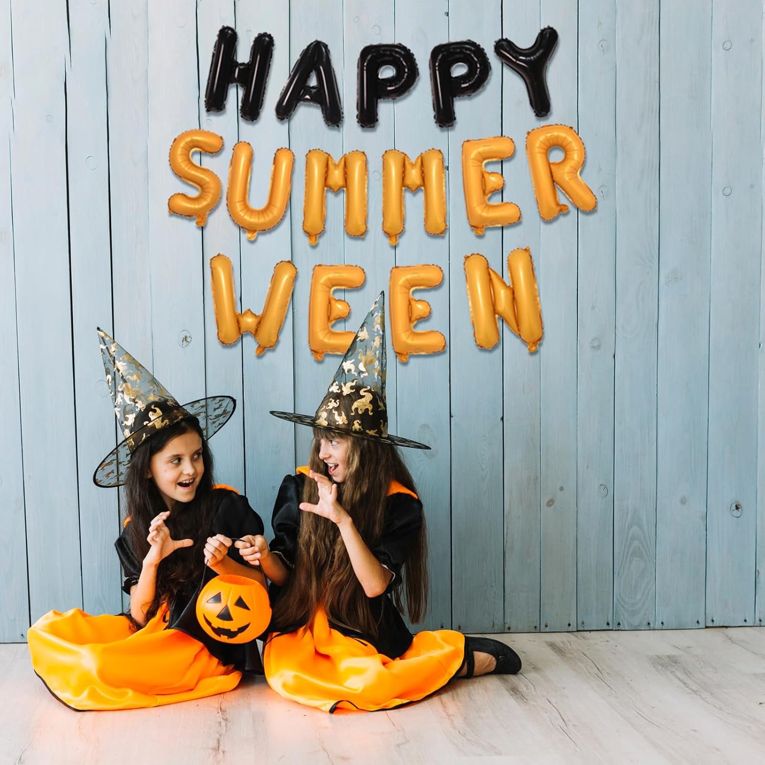 Summerween Balloons Banner Halloween Party Decorations