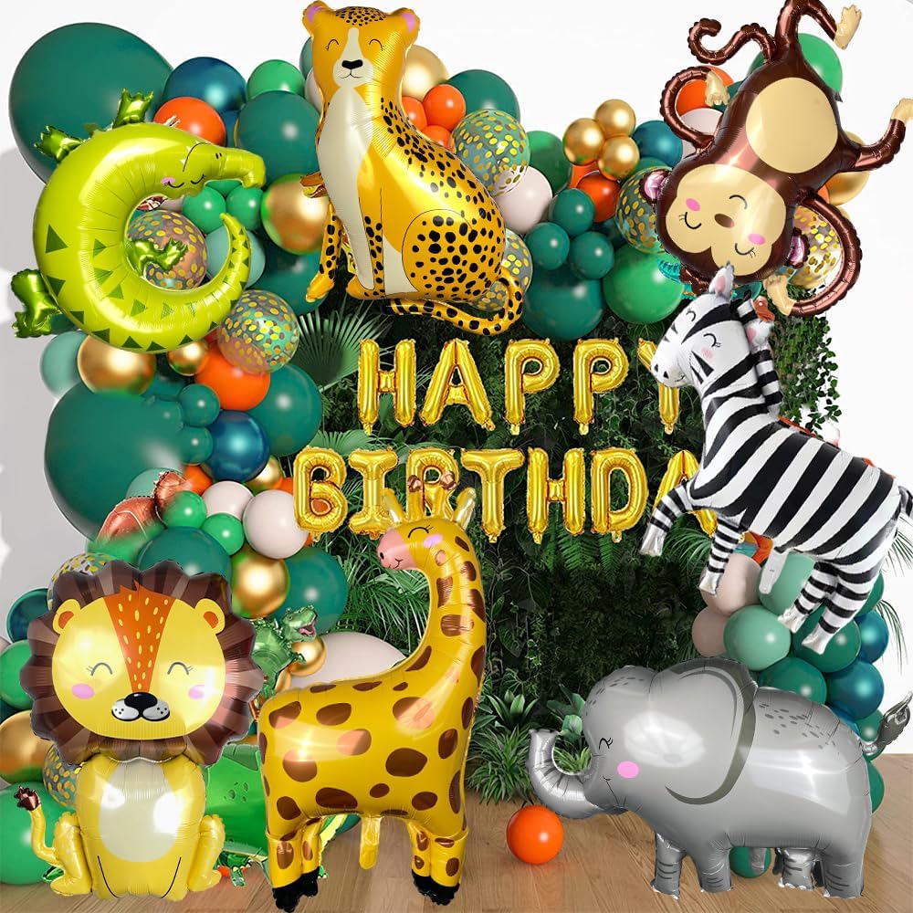 GELOUBO Leopard Giant Foil Balloon Decorations 2 Pack
