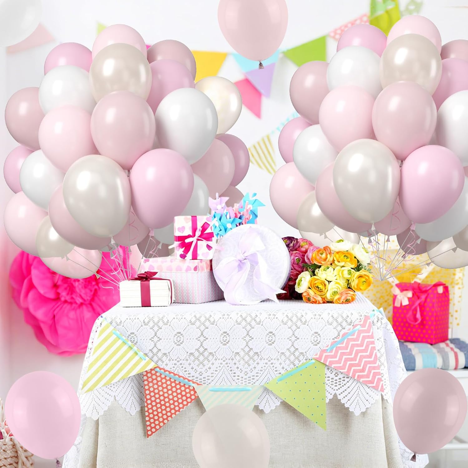 Blush Pink Balloons 50 Pcs 12 Inch Party Decor